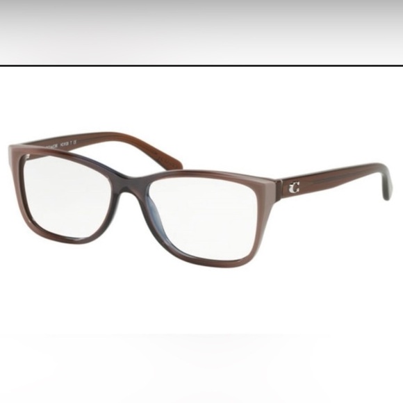 Coach Accessories - Coach HC6129 Eyeglasses - Taupe Laminate with Brown Coach case